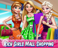 Богати момичета на пазар в мола