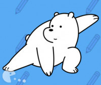 Ние мечоците Как да нарисуваш ледения мечок
