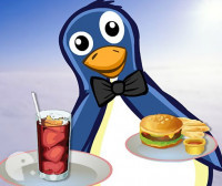 Ресторант с пингвин