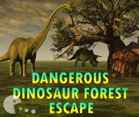 Опасен динозавър Бягство в гората