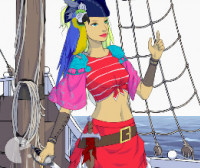 Момиче пират Обличане