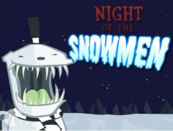 Снежни хора в нощта
