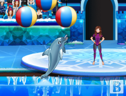 Шоу с делфини в аквапарка